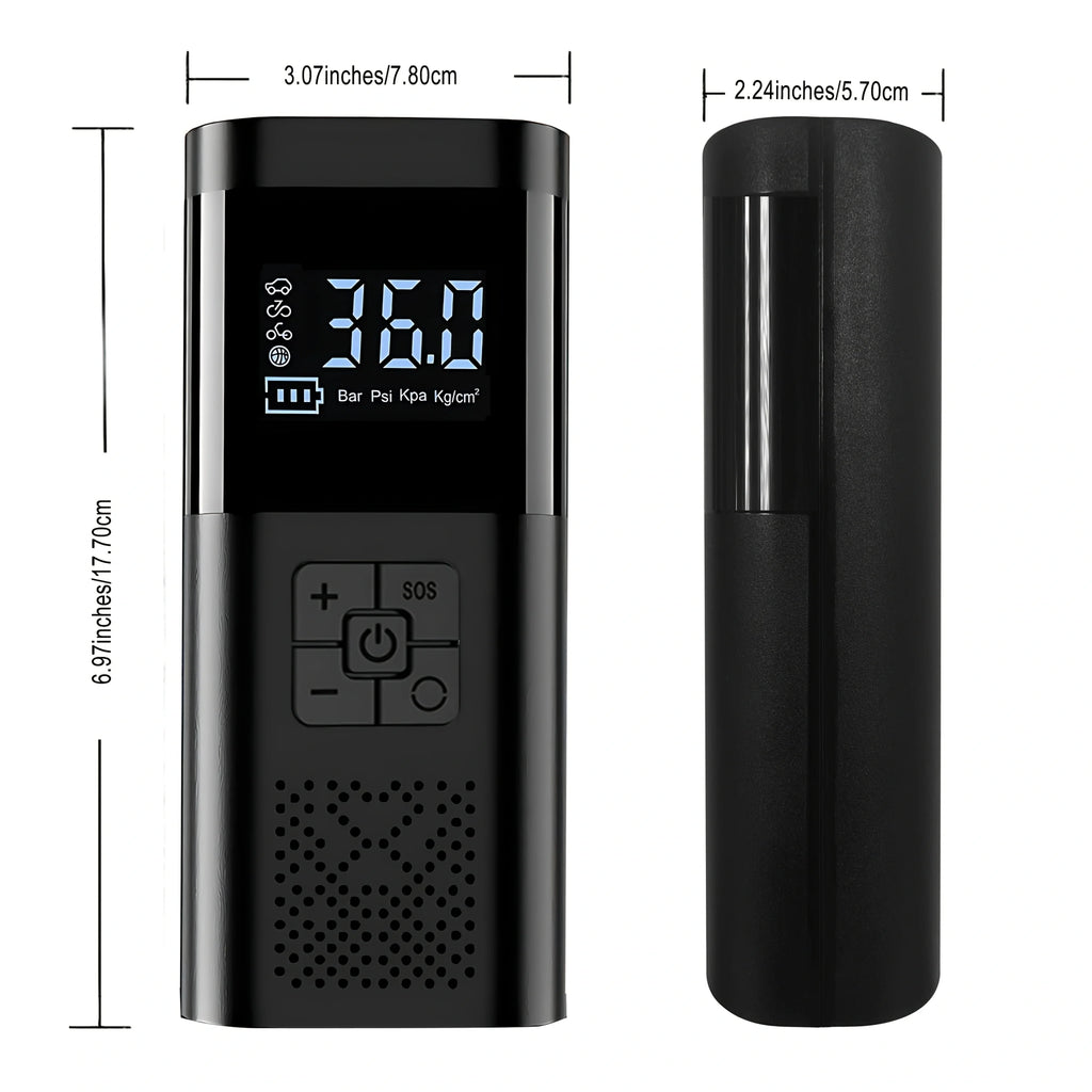 ZEVQARO™ Portable 150 PSI Cordless Tire Inflator