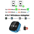 Original FLIXIVI 4 in1 CarPlay Android Auto AirPlay Mirror Link Stable Bluetooth Adapter Wired To Wireless for Volvo Benz Mg Kia