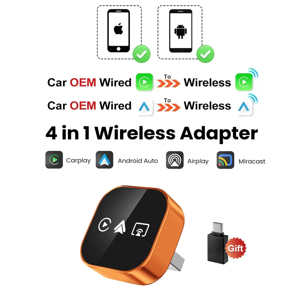 ZEVQARO™ Wireless CarPlay Adapter